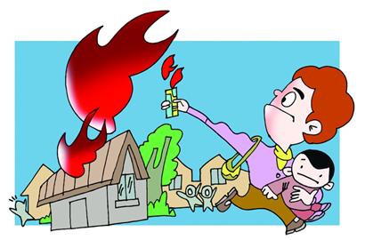 婆媳為孩子穿衣起爭(zhēng)執(zhí) 一氣之下燒房子