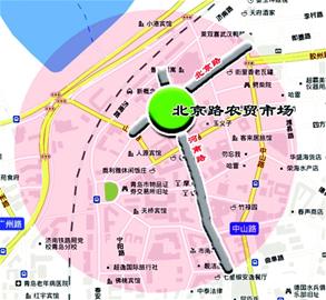 青島中山路商圈北京路農貿市場正式開業